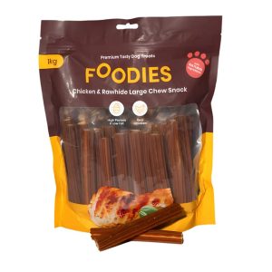 חטיף FOODIES בשר עוף בצורת צ'ורוס 1 ק"ג