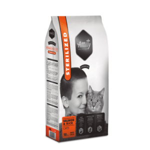 אמיתי סופר פרימיום סטריליזד סלמון ואורז לחתול 10 ק"ג